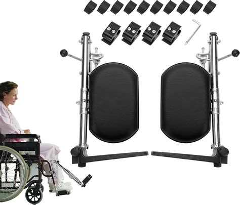 Amazon.com: Wheelchair Elevating Legrests with Padded Calf Pads, Leg Elevation Wheelchair ...