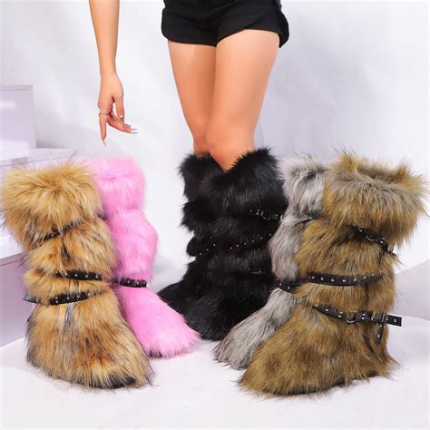 Y2K Fur Boots – Alicefurs