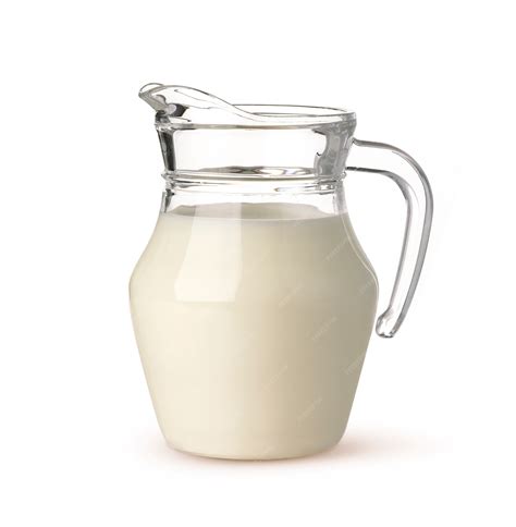 Premium Photo | Jug of milk isolated