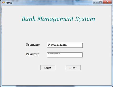 Image result for Bank Management System Visual Basic6.0