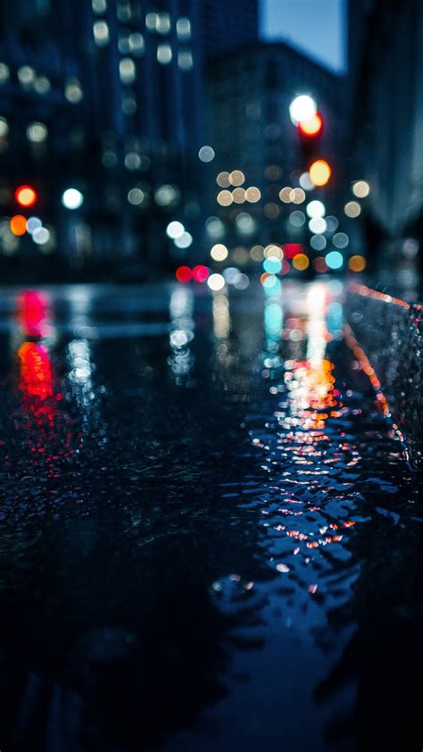 下过雨的城市街道-风景-3g壁纸