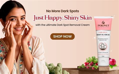 POKONUT Dark Spot Removal Cream with Niacinamide & Kojic Acid | Reduces ...