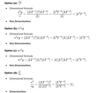 Dimensions of Physical Quantities Free MCQ Practice Test with Solutions ...