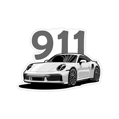 Porsche 911 Car Sticker – Fantastick