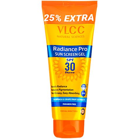 Buy VLCC Radiance Pro SPF 30 PA+++ Sunscreen Gel Online at Best Price ...