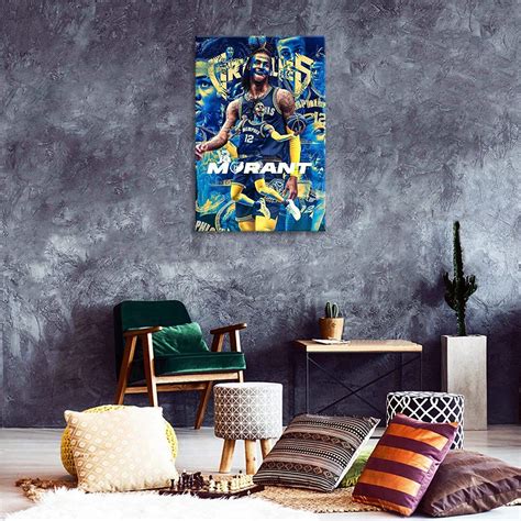 Ja Morant Poster Ja Morant Graffiti Basketball Poster HD Printed Canvas ...
