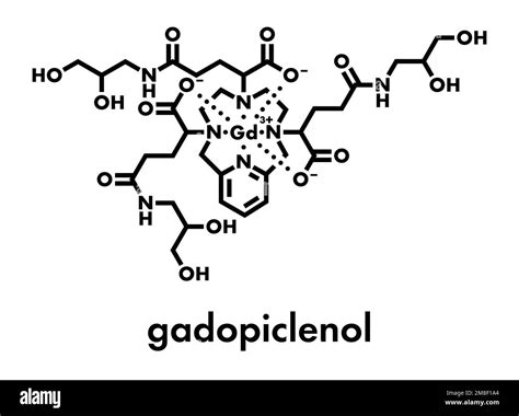 Gadopiclenol contrast agent molecule. Skeletal formula Stock Vector Image & Art - Alamy