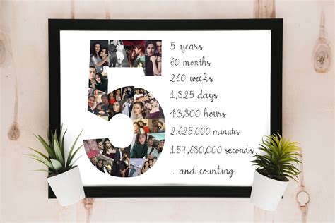 5 Year Anniversary Gift for Boyfriend,Five Year Anniversary Gift ...