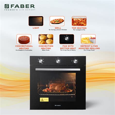 Shop FBIO 6F 80 Litres Black Touch Control Built-in Oven - Buy now at ...