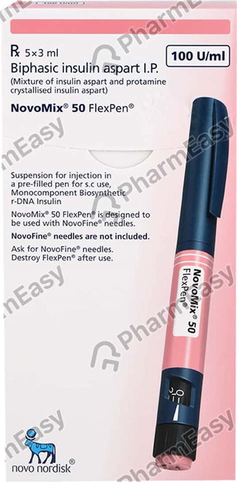 Novomix Flexpen 100 IU/ML Suspension For Injection (3): Uses, Side ...