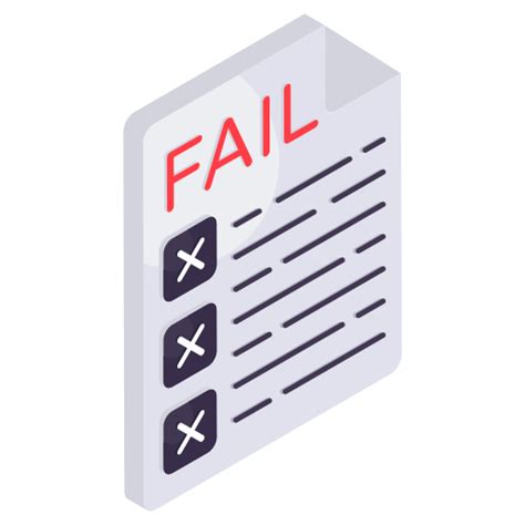 Image result for Fail Exam Icon