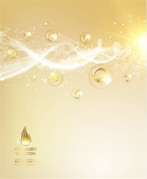 Science illustration of cosmetic molecule | Free Vector