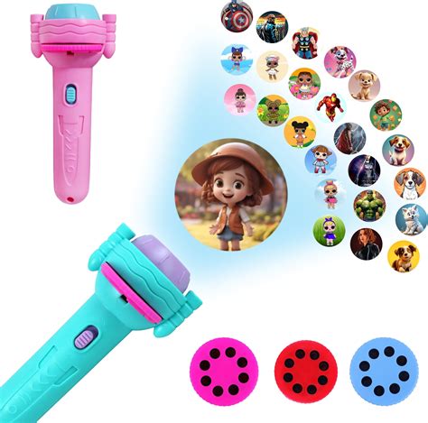 Buy Toyshine Projector Toys for Kids 3 Slids, Projector Flashlight ...
