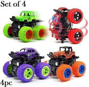 TITIRANGI Unbreakable cars toys for boys Mini Monster Trucks 4wd ...