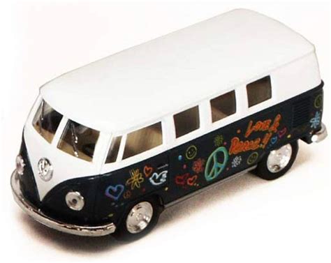 Buy 1962 Volkswagen Classic Bus with Decals 132 scale Die Cast Model ...