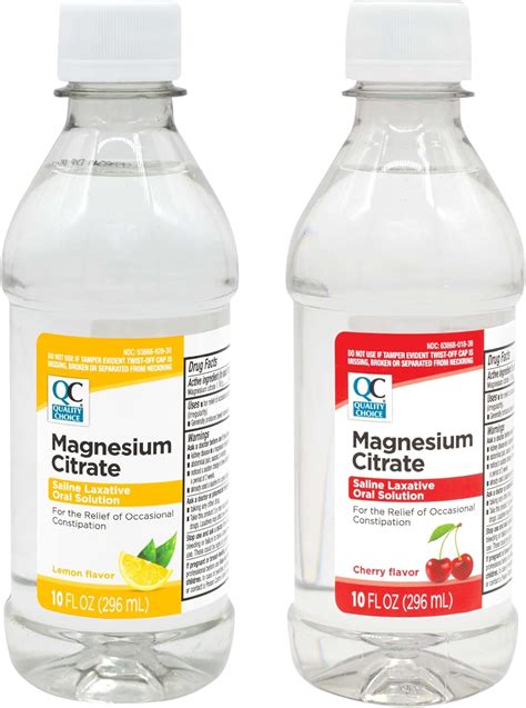 Amazon.com: Quality Choice Magnesium Citrate, Saline Laxative for Constipation, Fast Acting ...