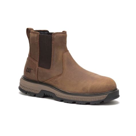 Caterpillar Work Boots For Sale - Exposition Chelsea Men Brown