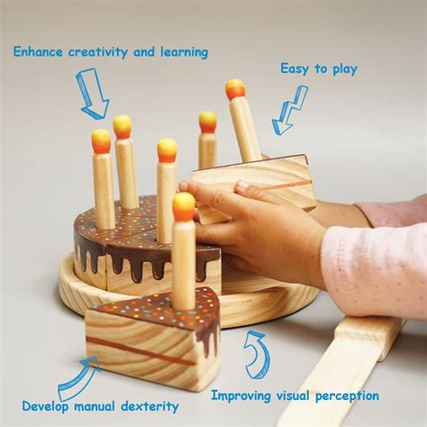 Wooden Chocolate Cake Toys | Certified Non-Toxic Colour Toy – MoonToys
