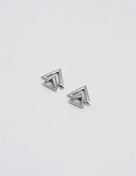 Double Triangular Studs – Eterno