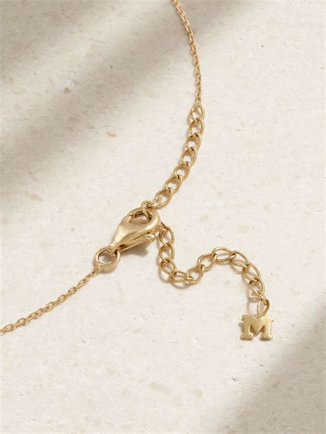 MATEO 14-karat gold, lapis lazuli and diamond necklace | NET-A-PORTER