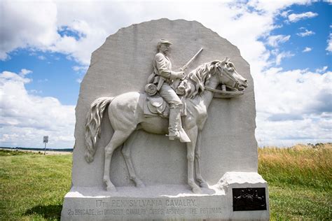 Civil War Monuments At Gettysburg