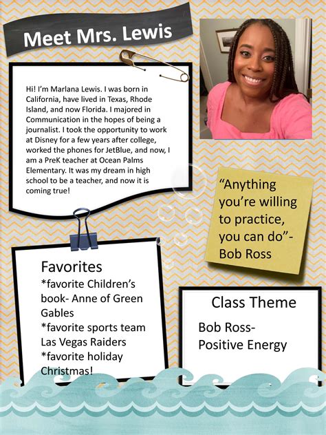 Mrs. Lewis – Ocean Palms Elementary School