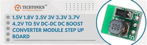 Techtonics 1.5V to 5V DC-DC Boost Converter Module Step Up Board for 1 ...