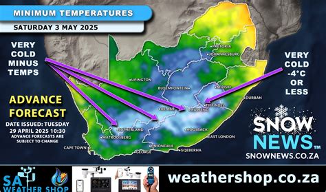 South Africa SA Weather Maps Forecast & Warnings Thursday 3 July 2025 ...