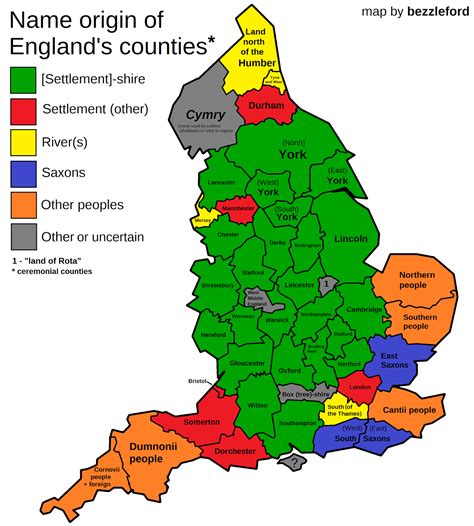 Name origin of English counties Uk History, History Of England, Tudor ...