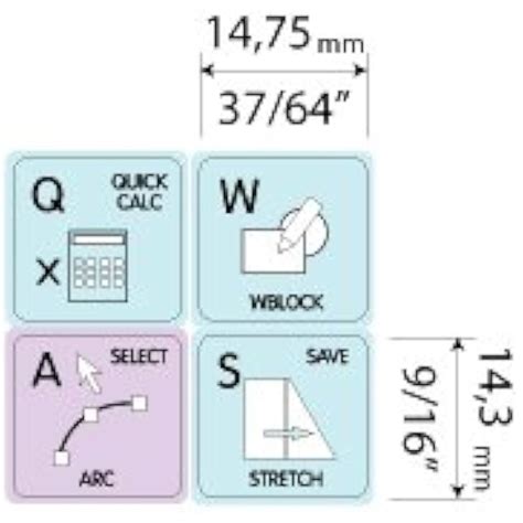 4Keyboard AUTODESK AUTOCAD GALAXY SERIES NEW KEYBOARD LABELS India | Ubuy