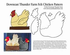 Image result for Felt Chicken Pattern