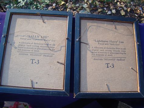 VINTAGE RELIANCE SILHOUETTE PICTURES 1940s LIGHTHORSE HARRY LEE SALLY ...