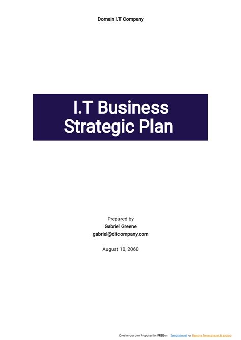IT Services Business Plan Template 的图像结果