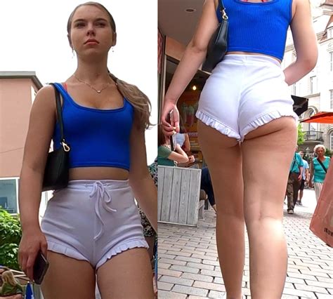 Brunette Pawg Cheeky Shorts - Candid Best Premium