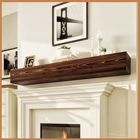 Avana Rustic Fireplace Mantle Shelf 60 Inches for Home Decor/Wall Decor ...