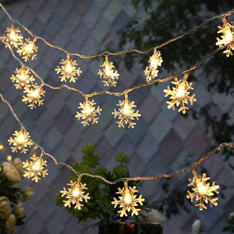 Image result for LED Snowflake Light String