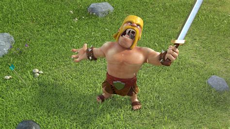 Barbarian Clash Of Clans Face