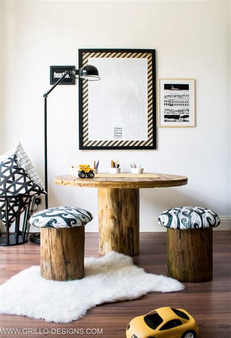 Image result for DIY Rooted Tree Trunk Table