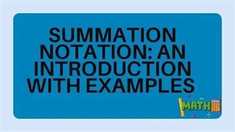 Image result for Summation Examples