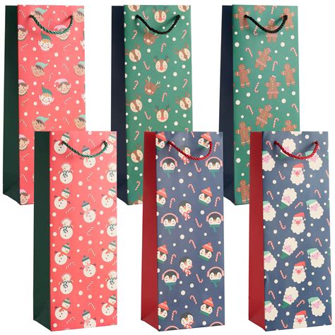 Christmas Wine Bottle Gift Bags