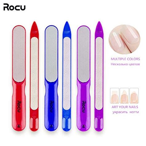 BeautyNeeds Rocu 2pcs Pro Nail File Set Dual Sided Stainless Steel ...