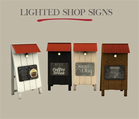 Sims 4. Shop Sign 的图像结果