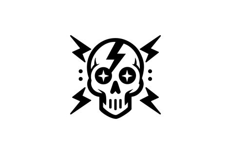 Skull Lightning Logo by Andika Raflesianto