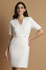 Buy Women White Solid Formal Dress Online - 39628837 | Allen Solly