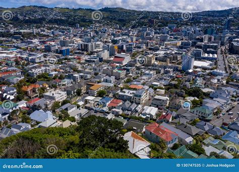 Wellington New Zealand, Capital City Aerial Stock Image - Image of ...
