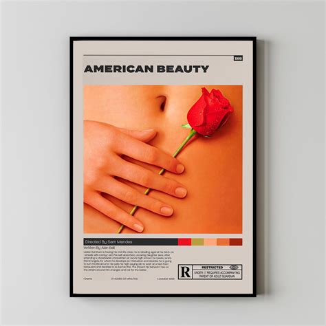 American Beauty Poster,Sam Mendes, Minimalist Movie Poster – mythicwall