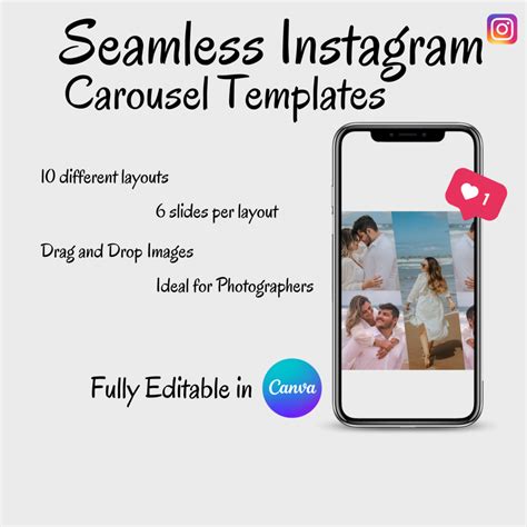 Seamless Carousel Instagram Post Templates | Carousel Template ...