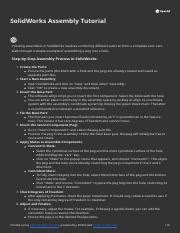 Image result for SolidWorks Assembly Tutorial for Beginners