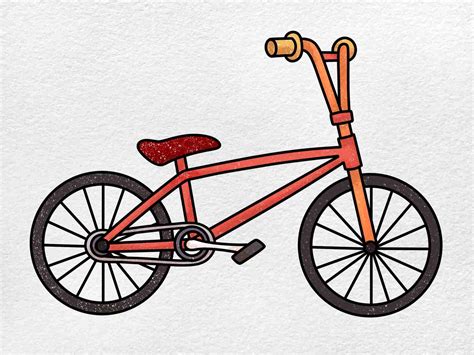 How To Draw A Bike Step By Step For Kids