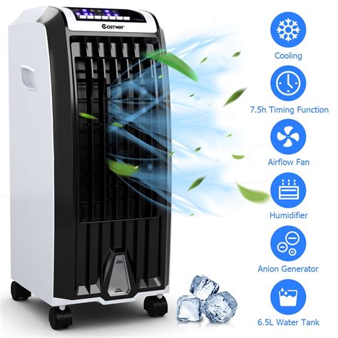 Costway Evaporative Portable Air Conditioner Cooler Fan Anion Humidify with Remote Control – eX ...